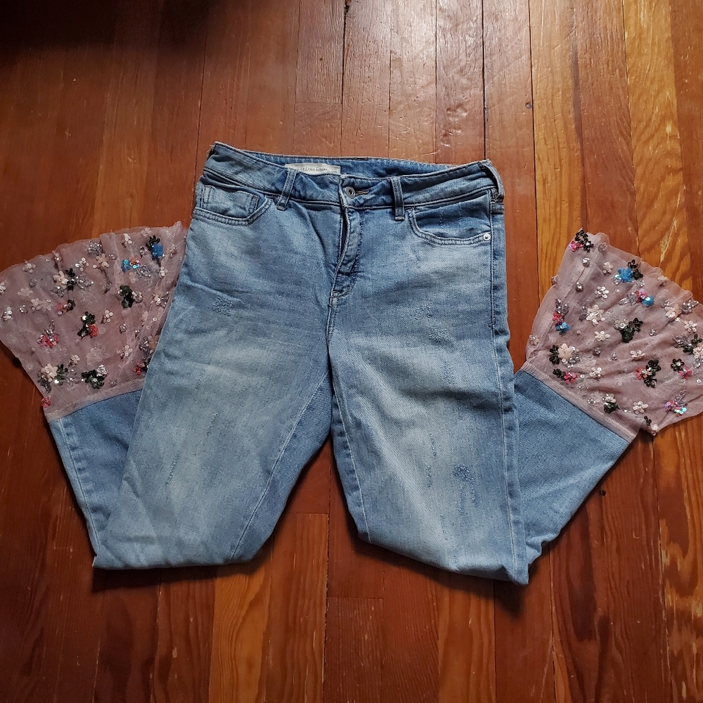 Pilcro and the Letterpress flared jeans